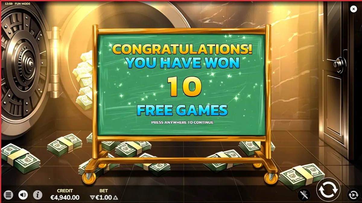 Mr. Porky Bankster 10,000 Ways slot machine interface